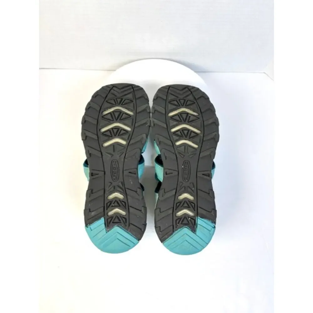 KEEN Newport H2 Sandals Women's Sz 6 Aqua Blue Waterproof‎ Bungee Outdoor Hiking